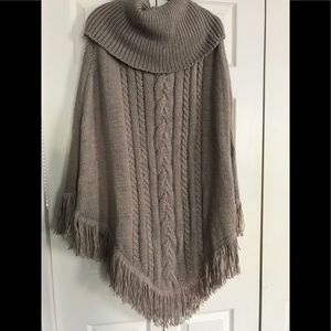 Torrid Tan knit poncho